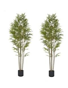 Lucky Bamboo Tree Bambusa Vulgaris Artificial Plant 2X 240cm
