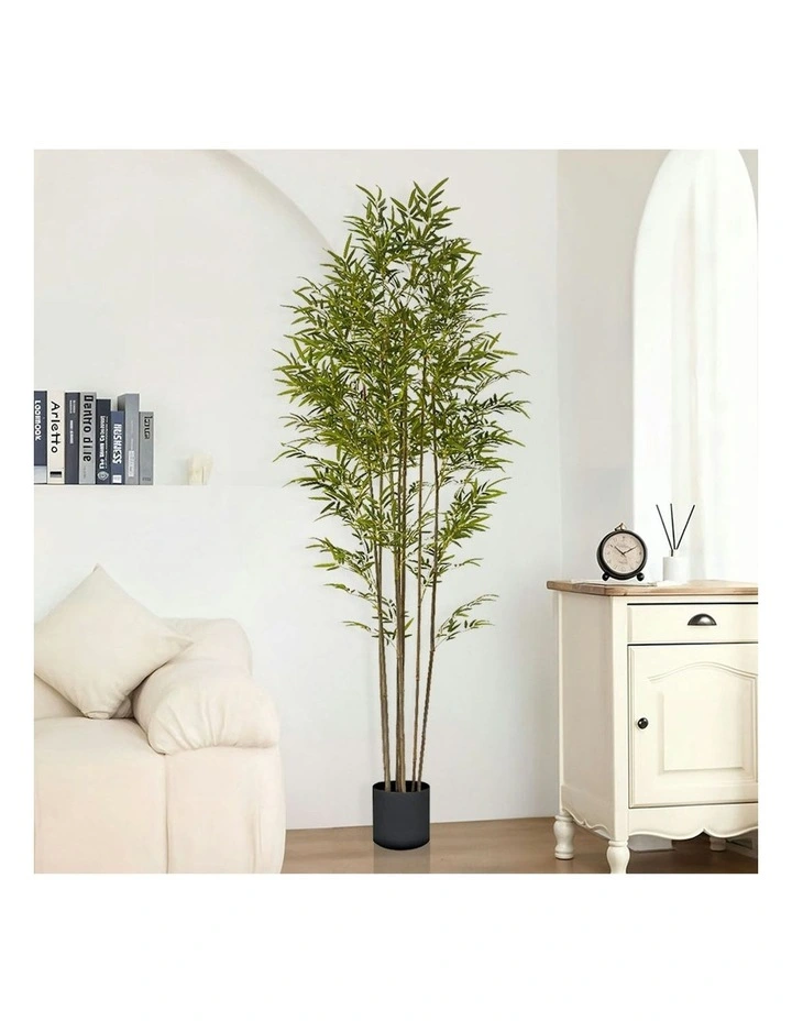 Lucky Bamboo Tree Bambusa Vulgaris Artificial Plant 2X 240cm image 2