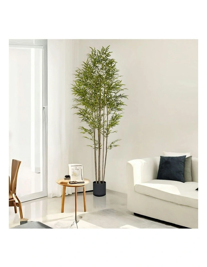 Lucky Bamboo Tree Bambusa Vulgaris Artificial Plant 2X 240cm image 4