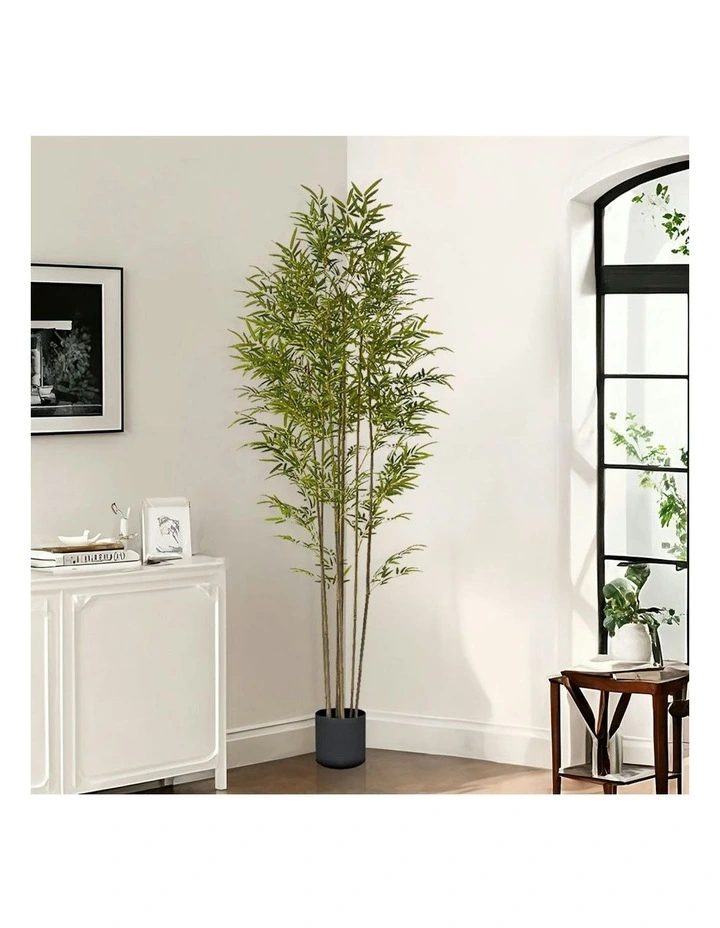 Lucky Bamboo Tree Bambusa Vulgaris Artificial Plant 2X 240cm image 5