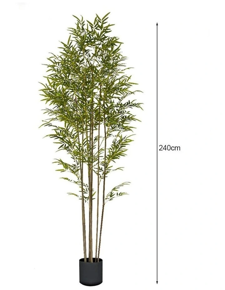 Lucky Bamboo Tree Bambusa Vulgaris Artificial Plant 2X 240cm image 6