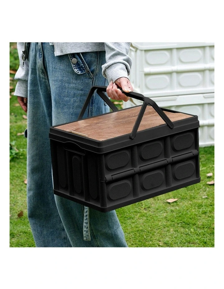 Car & Camping Foldable Storage Box 2x 18L 34.5 cm in Black image 5