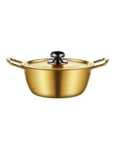 Korean-Style Ramen Pot 16cm in Vibrant Yellow