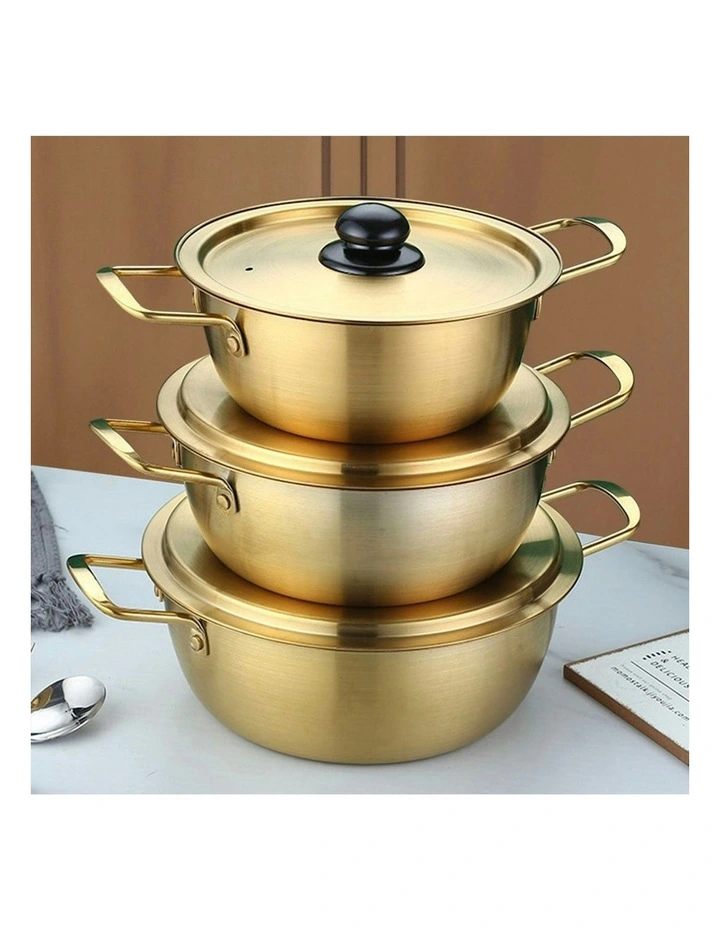 Korean-Style Ramen Pot 16cm in Vibrant Yellow image 7