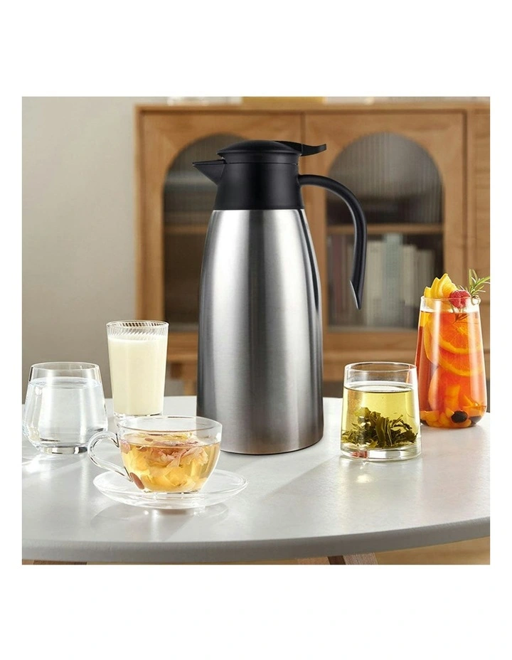 3-Layer Stainless Steel Vacuum Durable Thermal Flask 2X 2.0L in Silver image 3
