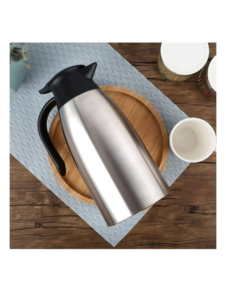 3-Layer Stainless Steel Vacuum Durable Thermal Flask 2X 2.0L in Silver image 4