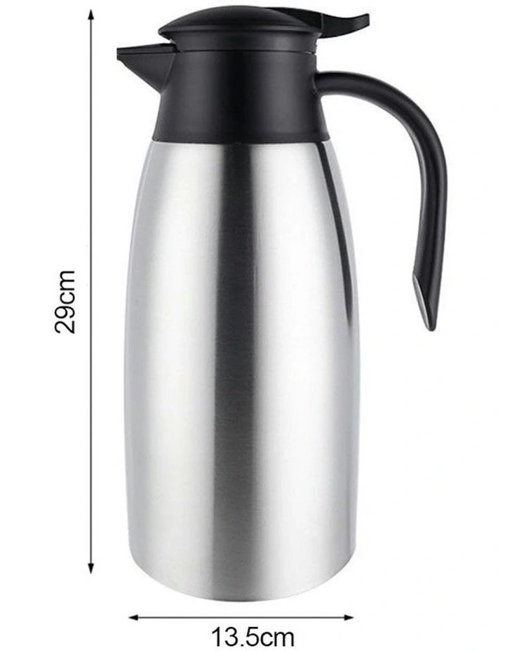 3-Layer Stainless Steel Vacuum Durable Thermal Flask 2X 2.0L in Silver image 6
