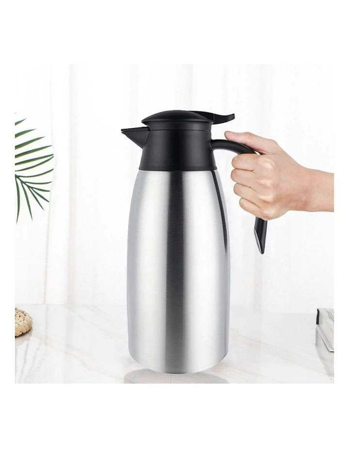 3-Layer Stainless Steel Vacuum Durable Thermal Flask 2X 2.0L in Silver image 7