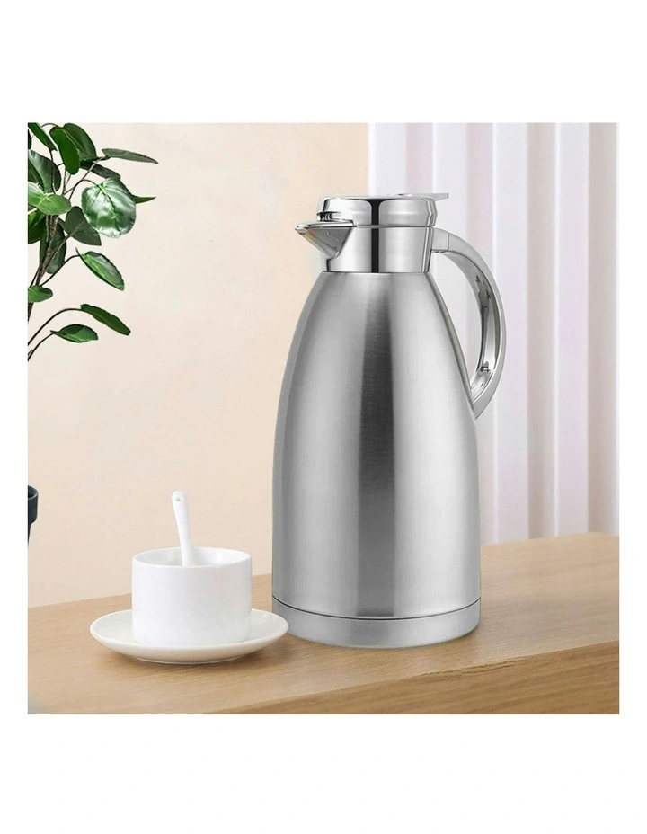2-Layer Stainless Steel Thermal Flask 2.3L 2xinSilver image 3