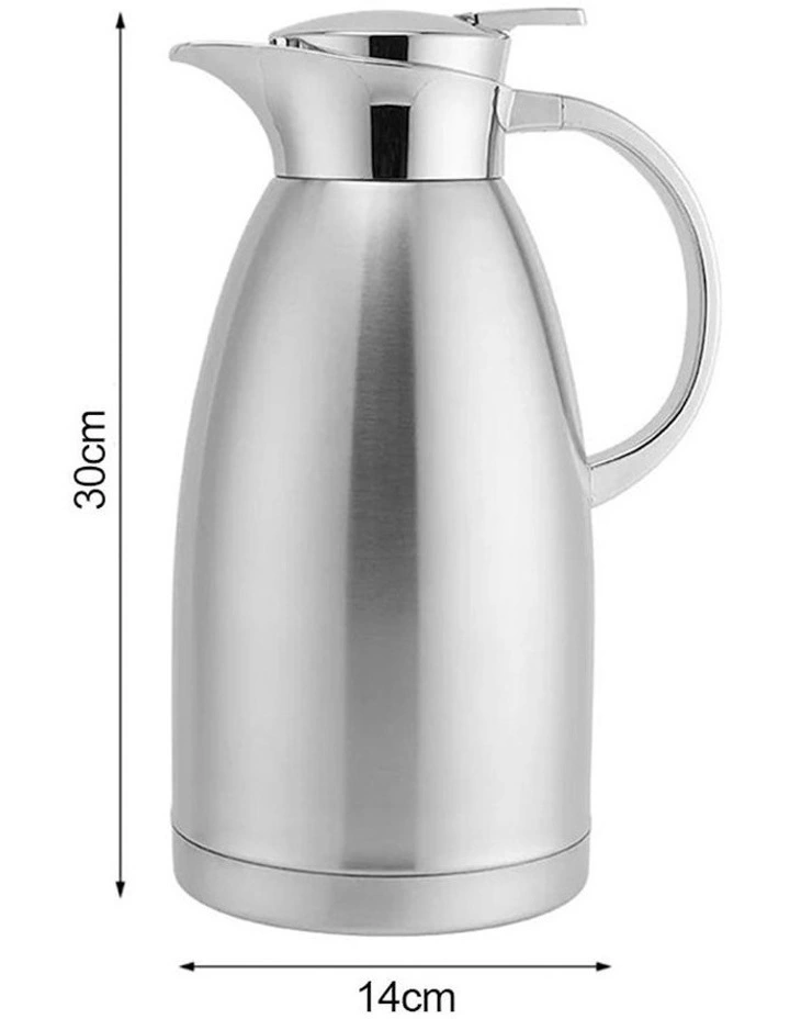 2-Layer Stainless Steel Thermal Flask 2.3L 2xinSilver image 7