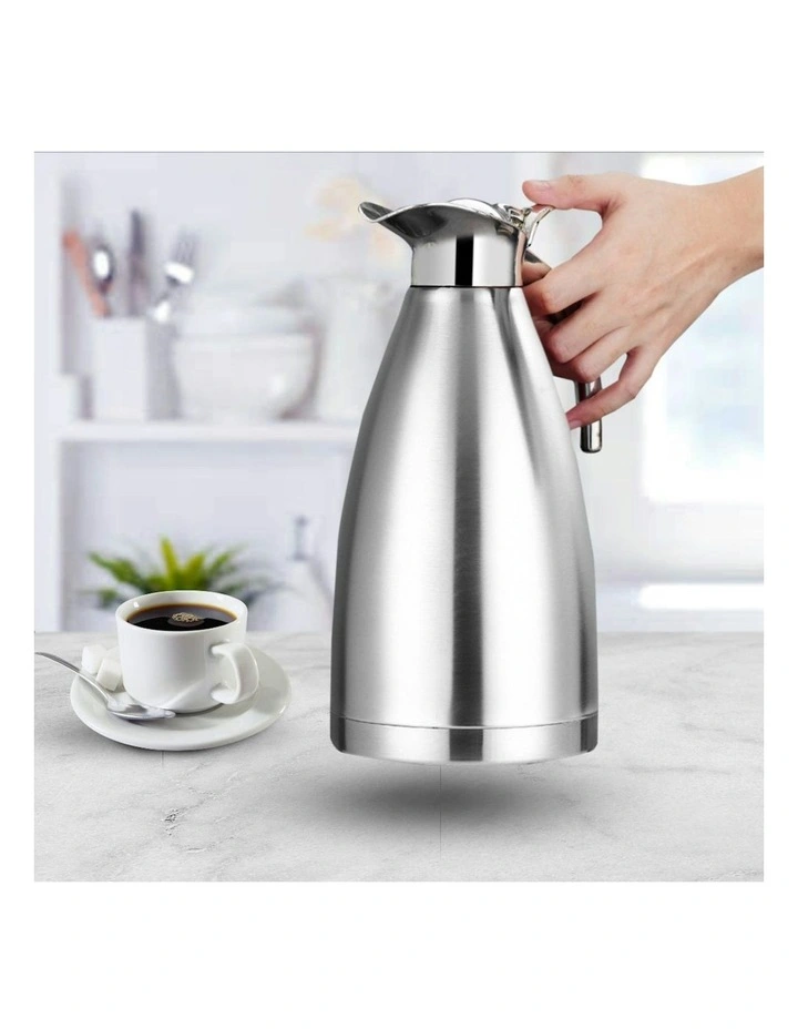 3-Layer Stainless Steel Thermal Flask 2x 1.5LinSilver image 6