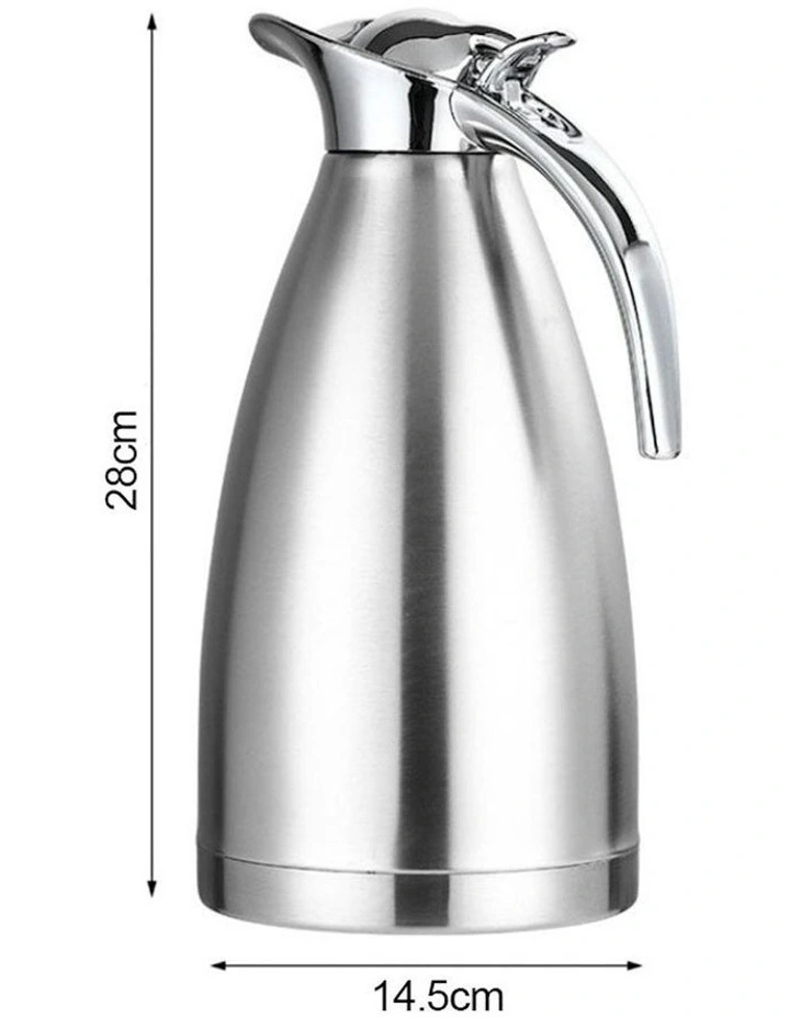 3-Layer Stainless Steel Thermal Flask 2.0L2x inSilver image 5