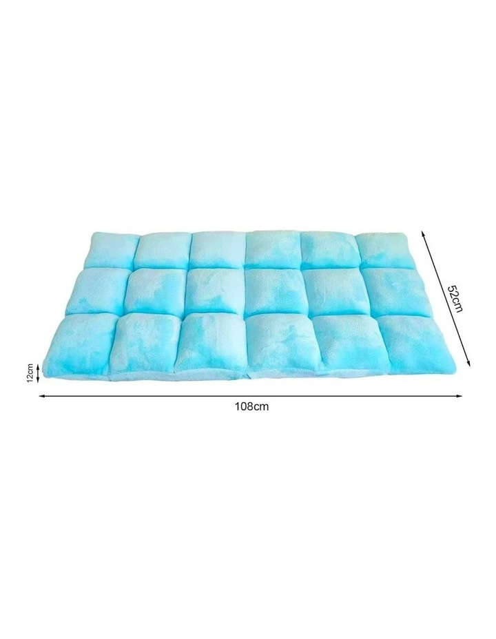 Folding Floor Recliner Lounge Sofa 2x in Blue image 5