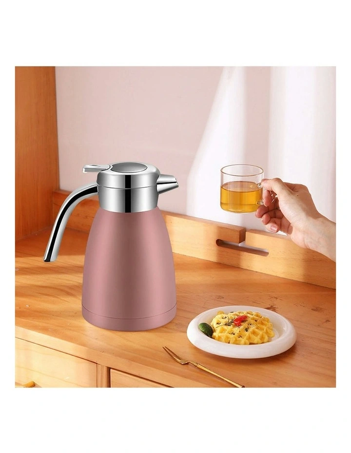 2X Stainless Steel Insulated Water Bottle 2.2L in Pink image 2