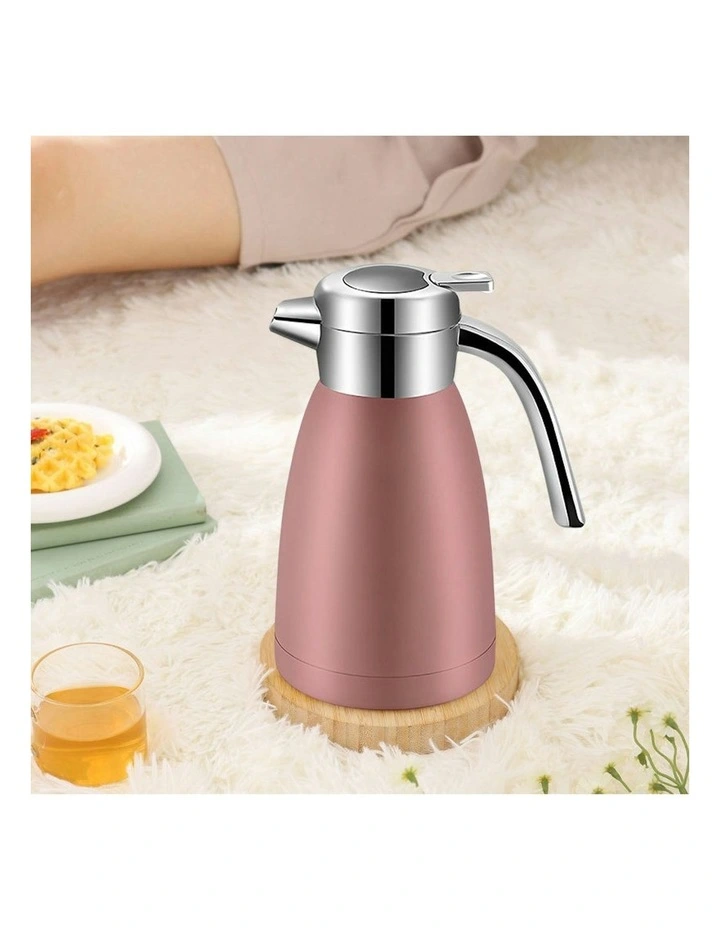 2X Stainless Steel Insulated Water Bottle 2.2L in Pink image 3
