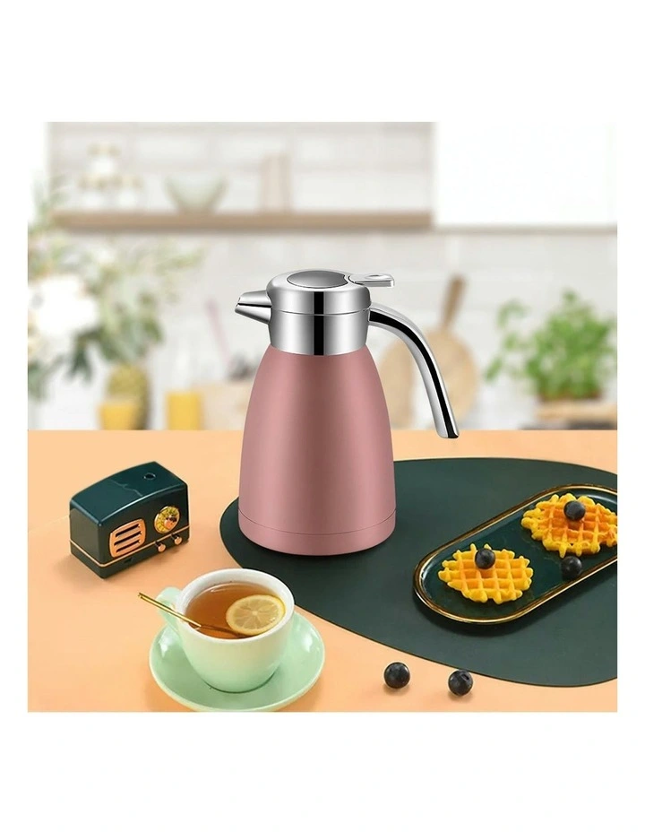 2X Stainless Steel Insulated Water Bottle 2.2L in Pink image 7