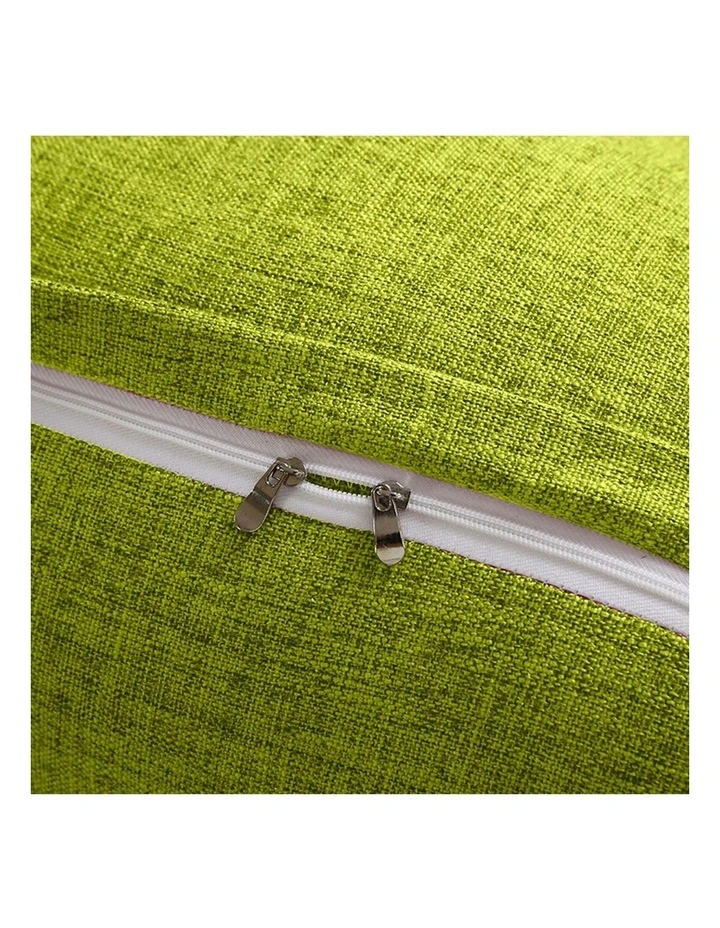 Triangular Wedge Pillow 2x 100cm in Green image 2