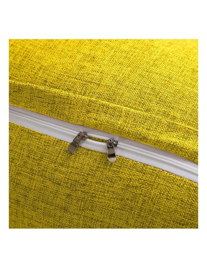 Triangular Wedge Bed Pillow 2X 120cm in Yellow image 2