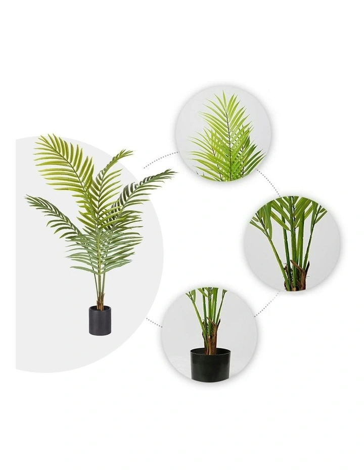 Artificial Indoor Rogue Areca Palm Tree 4X 120cm in Green image 4
