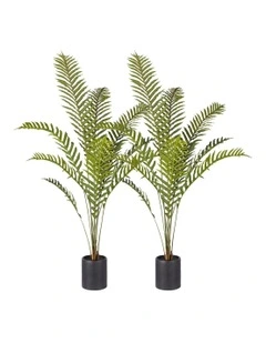 Artificial Indoor Rogue Areca Palm Tree Fake Tropical Plant 2X 160cm in Green