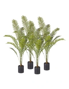 SOGA 4X 160cm Green Artificial Indoor Rogue Areca Palm Tree Fake Tropical Plant Home Office Decor