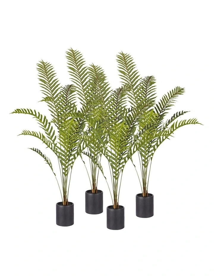 SOGA 4X 160cm Green Artificial Indoor Rogue Areca Palm Tree Fake Tropical Plant Home Office Decor image 1