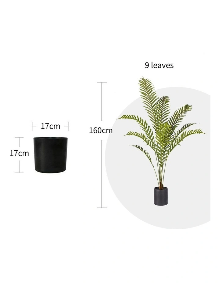 SOGA 4X 160cm Green Artificial Indoor Rogue Areca Palm Tree Fake Tropical Plant Home Office Decor image 2
