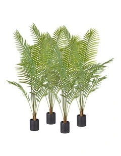 Areca Palm Artificial Plant 4x 180cm in Green