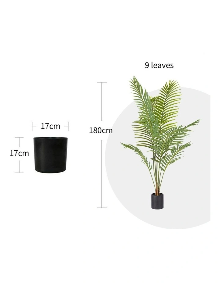 Areca Palm Artificial Plant 4x 180cm in Green image 2