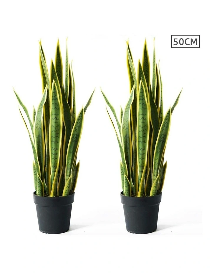 Edge Tiger Piran Artificial Plant 2X 50cm in Green image 1