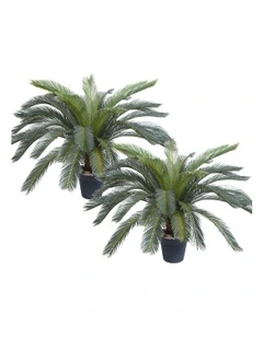Cycas Revoluta Cycad Palm Artificial Plant 2X 155cm in Green
