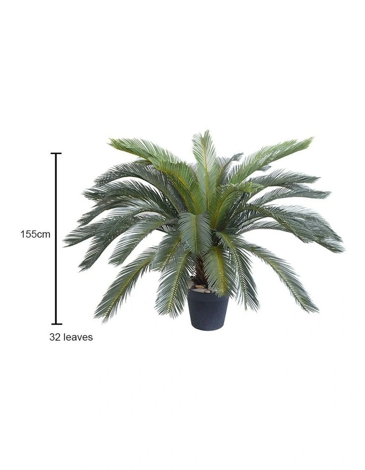 Cycas Revoluta Cycad Palm Artificial Plant 4X 155cm in Green image 6