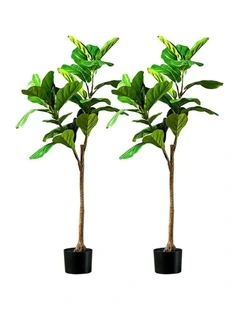 Potted Yerong Artificial Plant 2X 120cm in Green