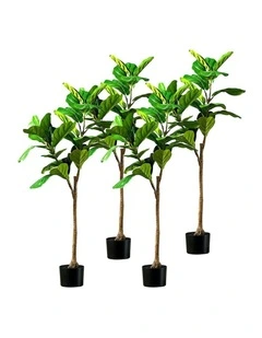4X Artificial Indoor Qin Yerong Tree Fake Plant in Green