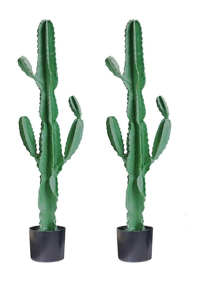 2X Artificial Indoor Cactus Tree Fake Plant in Green image 1