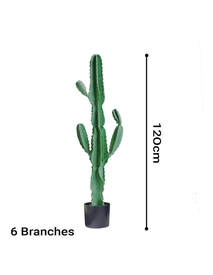 2X Artificial Indoor Cactus Tree Fake Plant in Green image 2