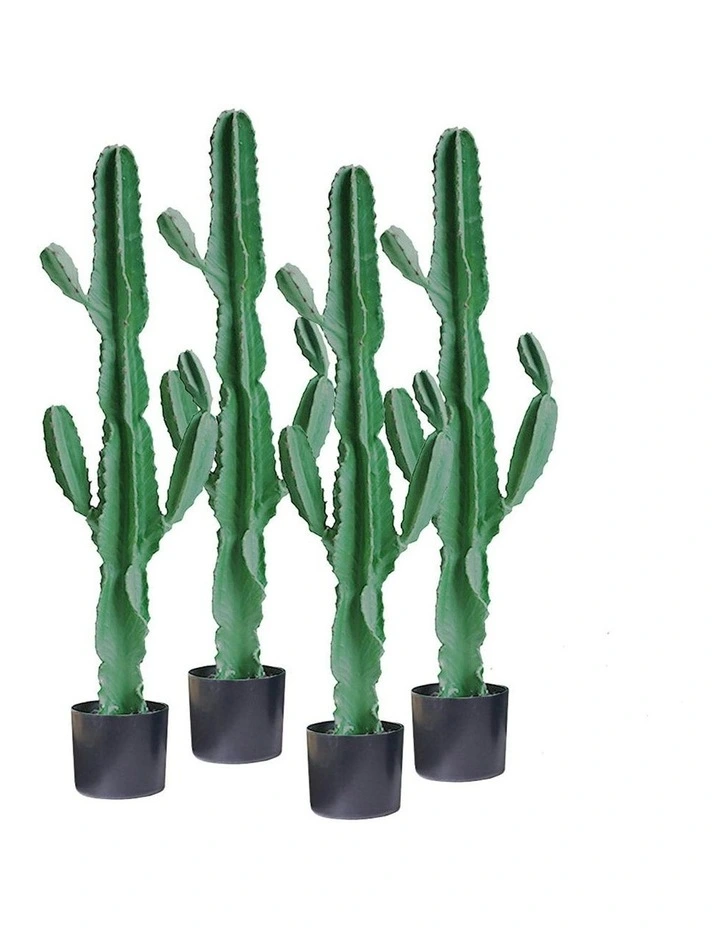 4X Artificial Indoor Cactus Tree Fake Plant in Green image 1