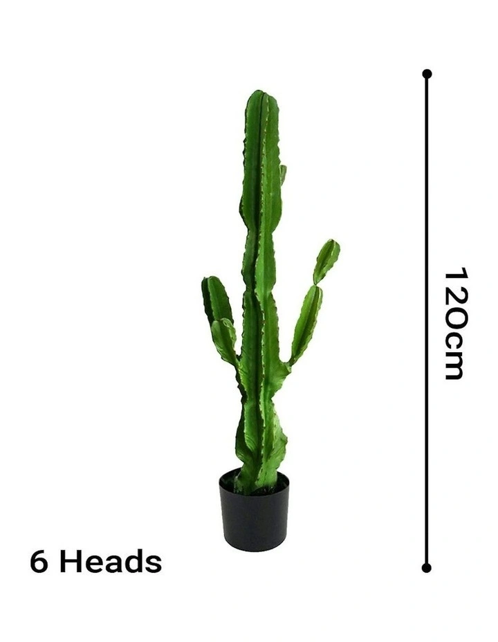 4X Artificial Indoor Cactus Tree Fake Plant in Green image 2