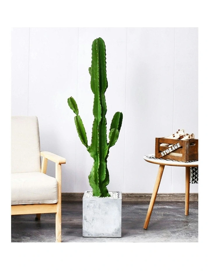 4X Artificial Indoor Cactus Tree Fake Plant in Green image 5