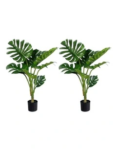 2X Artificial Indoor Turtle Back Fake Decoration Tree in Green