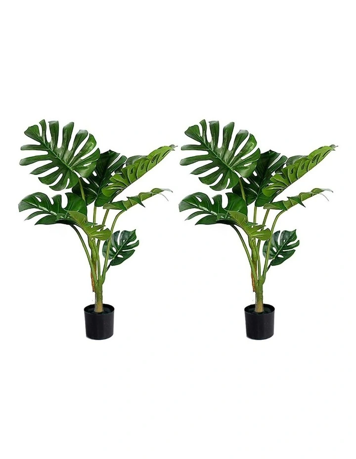 2X Artificial Indoor Turtle Back Fake Decoration Tree in Green image 1