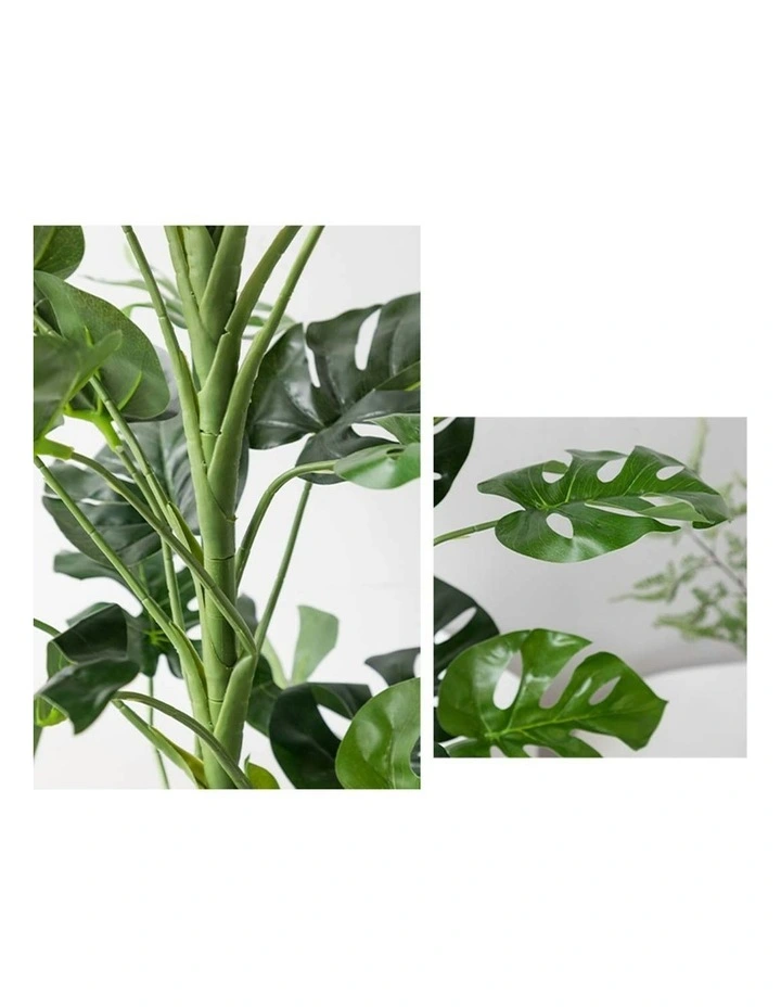 4X Artificial Indoor Turtle Back Fake Decoration Tree Flower Pot Plant in Green image 6