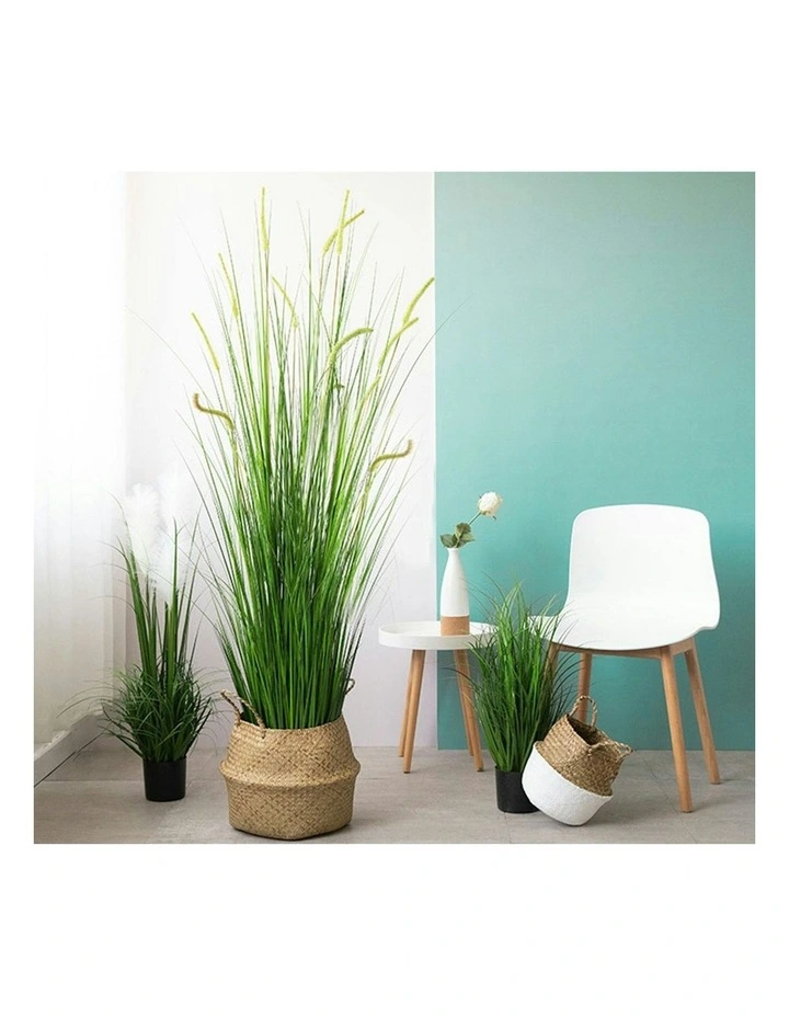 Wheat Plume Grass Artificial Plant 2X 150cm in Green image 3