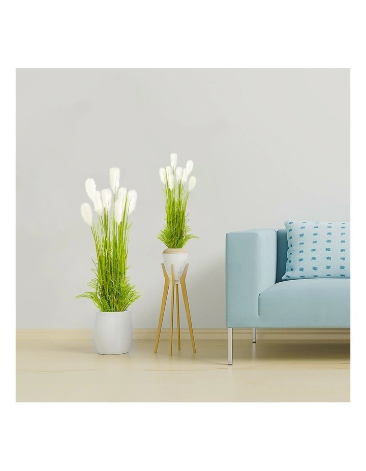 Potted Reed Grass Artificial Plant 2X 120cm in Green image 7