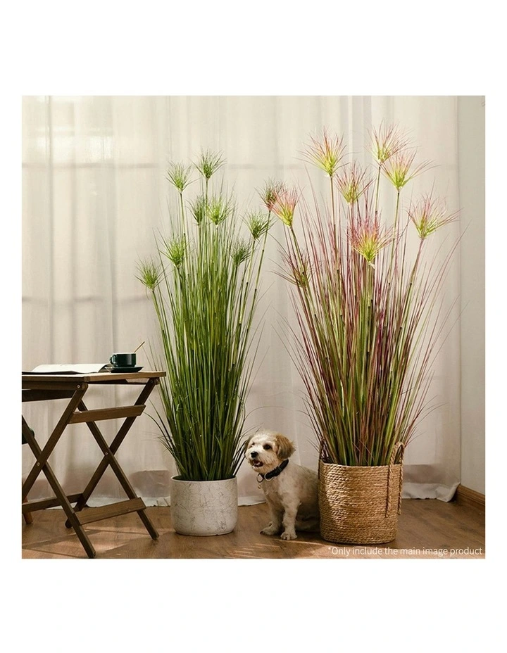 2X Artificial Indoor Potted Papyrus Plant Tree in Green image 3