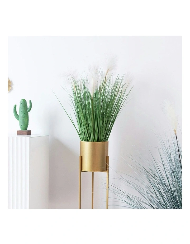 4X Artificial Indoor Potted Reed Bulrush Grass Tree Fake Plant in Green image 3