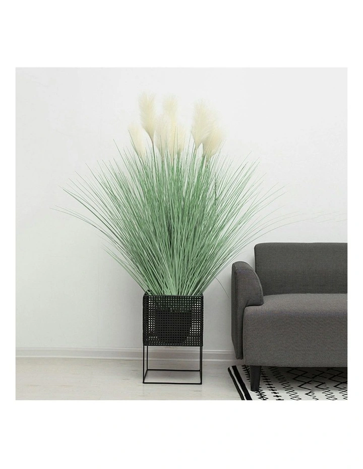 4X Artificial Indoor Potted Reed Bulrush Grass Tree Fake Plant in Green image 7