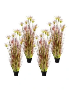 Potted Papyrus Artificial Plant 4X 150cm in Multi