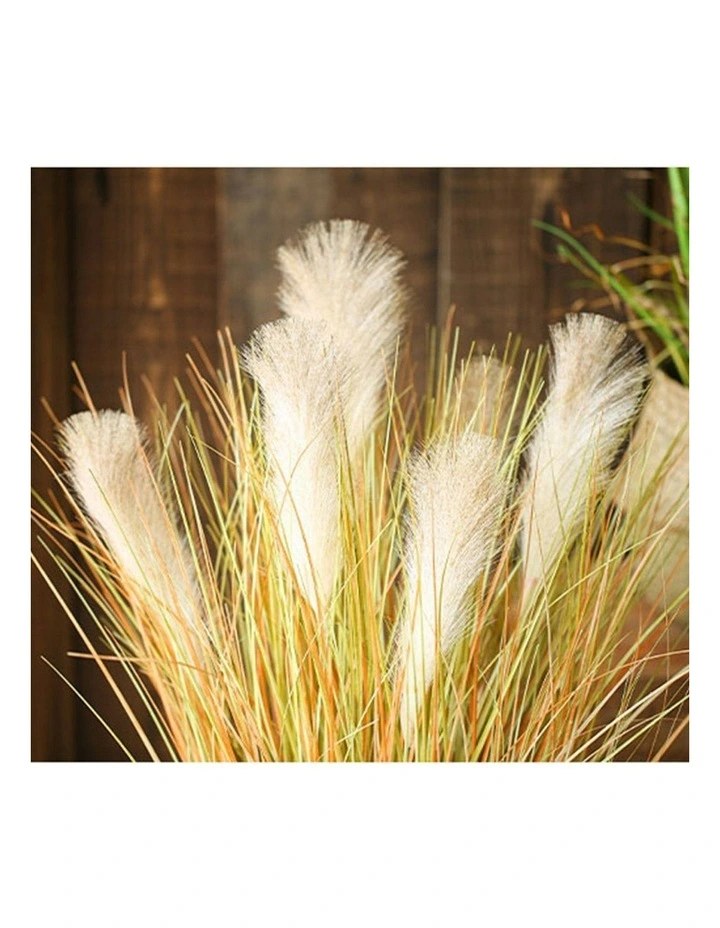 Artificial Indoor Potted Reed Bulrush Grass Tree Fake Plant in Green image 4