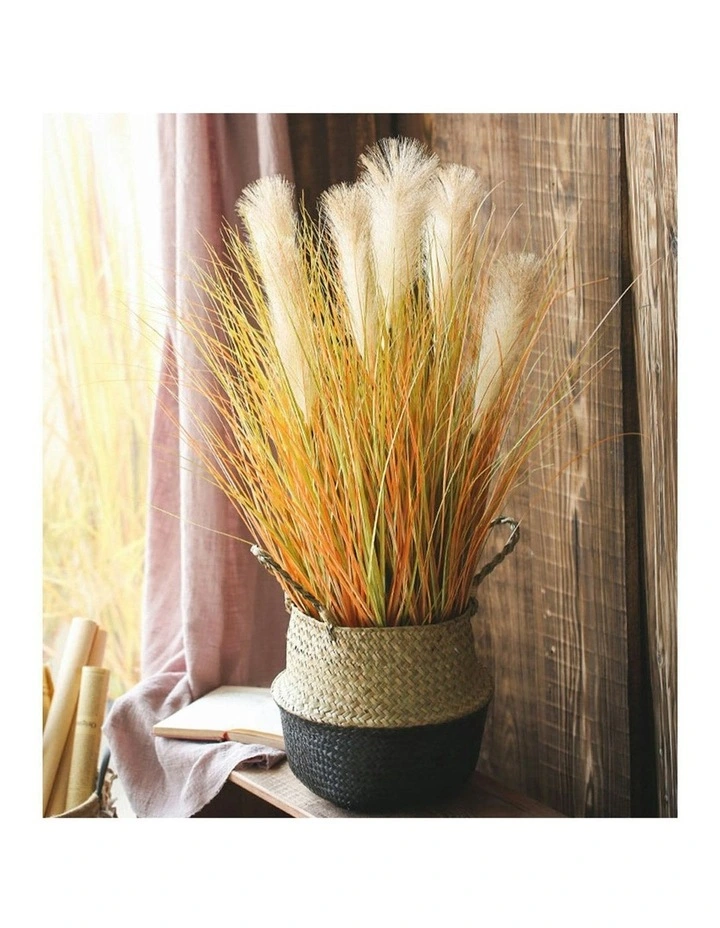 Artificial Indoor Potted Reed Bulrush Grass Tree Fake Plant in Green image 5